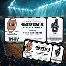 レトロヴィンテージサッカーチケットスポーツバースデーパーティー