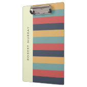 レトロヴィンテージサマービーカラーブロックストライプ クリップボード (左)