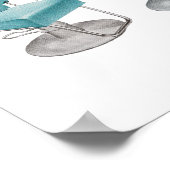 レトロヴィンテージサロンデコースタイリストチェアプリント ポスター (角)