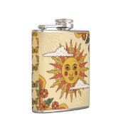 レトロヴィンテージサンアンド蝶スキットル フラスク (右)