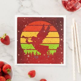 レトロヴィンテージサンセットエンジェルウィズホーン