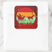 レトロヴィンテージサンセットサンタスリートインディア スクエアシール (バッグ)