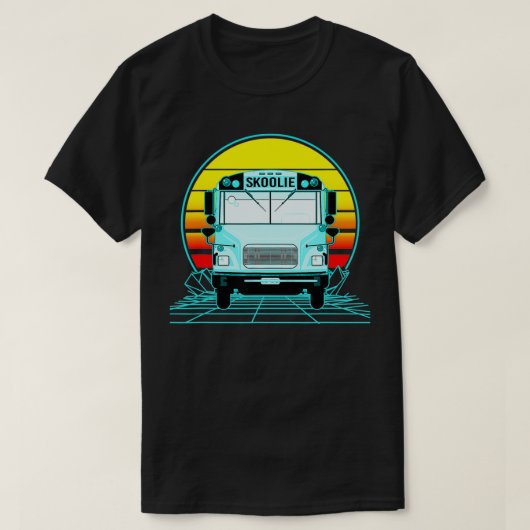 レトロヴィンテージサンセットスコオリ Tシャツ (デザイン正面)