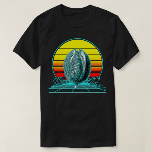 レトロヴィンテージサンセットドリアン Tシャツ (デザイン正面)