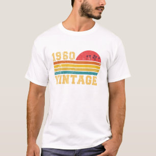 レトロヴィンテージサンセット1960誕生日 Tシャツ