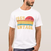 レトロヴィンテージサンセット1965誕生日 Tシャツ (正面)