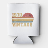 レトロヴィンテージサンセット1970誕生日 缶クーラー (正面)