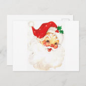 レトロヴィンテージサンタクリスマスクリスマスポストカード ポストカード (正面/裏面)