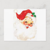 レトロヴィンテージサンタクリスマスクリスマスポストカード ポストカード (正面)