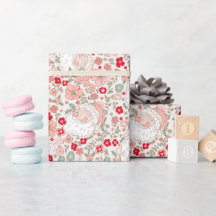 レトロヴィンテージサンタクロースクリスマスフローラ