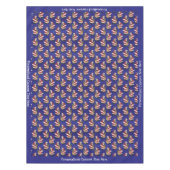 レトロヴィンテージサンタクロースクリスマスホリデー テーブルクロス (正面)