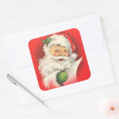 レトロヴィンテージサンタクロース大 スクエアシール (封筒)