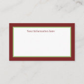 レトロヴィンテージサンタトナイダの情報の追加 名刺 (裏面)