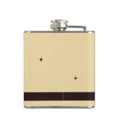 レトロヴィンテージサンパーソナライズされたスキットル フラスク (裏面)