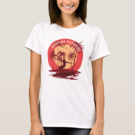 レトロヴィンテージサーフィンパラダイスTシャツ Tシャツ