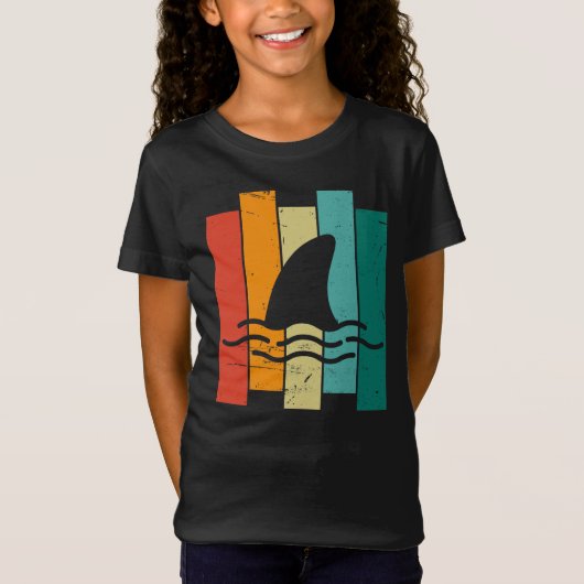 レトロヴィンテージシャークフィン Tシャツ (正面)