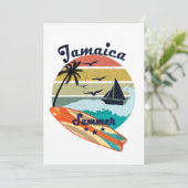 レトロヴィンテージジャマイカギフトサマーバケーション カード (スタンド正面)