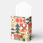 レトロヴィンテージスカラフルカンジナビアのクリスマス フェイバーボックス (オープン)