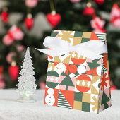 レトロヴィンテージスカラフルカンジナビアのクリスマス フェイバーボックス