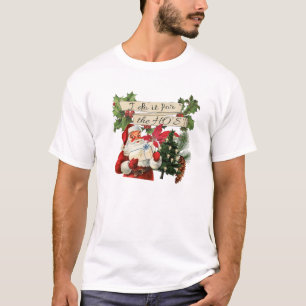 レトロヴィンテージスクラップブックサンタクロースI TO T Tシャツ