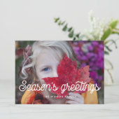 レトロヴィンテージスクリプトシーズンの挨拶の写真 シーズンカード (スタンド正面)