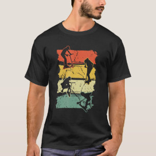 レトロヴィンテージスクータースタントスクーリングスクーテリスト Tシャツ
