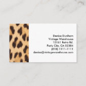 レトロヴィンテージスタイルさくらんぼプリント名刺 名刺 (裏面)