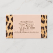 レトロヴィンテージスタイルさくらんぼプリント名刺 名刺 (裏面)