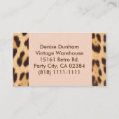 レトロヴィンテージスタイルさくらんぼプリント名刺 名刺 (裏面)