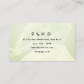 レトロヴィンテージスタイルイラストレーション理容師 名刺 (裏面)