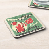 レトロヴィンテージスタイルカクテルポスター コースター (左側)