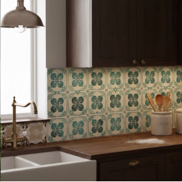 レトロヴィンテージスタイルコテージコア タイル