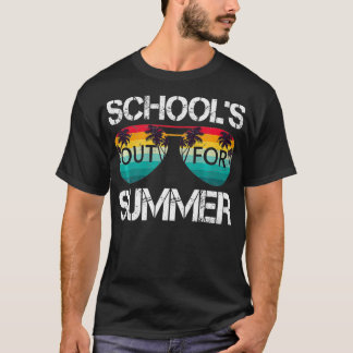 レトロヴィンテージスタイルサマードレススクールズアウト Tシャツ