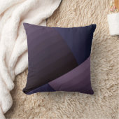 レトロヴィンテージスタイルジオメトリックラインnavy violet pu クッション (ブランケット)