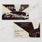 レトロヴィンテージスタイルレースカー 名刺 (正面/裏面)