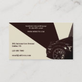 レトロヴィンテージスタイルレースカー 名刺 (裏面)