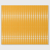 レトロヴィンテージスタイル円のジオメトリックライストライプン ラッピングペーパー (フラット)