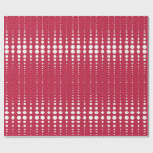 レトロヴィンテージスタイル円のジオメトリックライストライプン ラッピングペーパー (フラット)