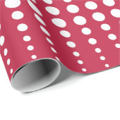 レトロヴィンテージスタイル円のジオメトリックライストライプン ラッピングペーパー (ロールコーナー)