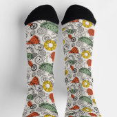 レトロヴィンテージスタイル果実模様 ソックス (上部)