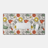 レトロヴィンテージスタイル果実模様 デスクマット (キーボード&マウス)