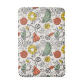 レトロヴィンテージスタイル果実模様 バスマット (正面縦)