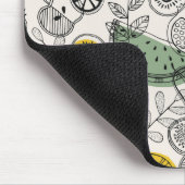 レトロヴィンテージスタイル果実模様 マウスパッド (コーナー)