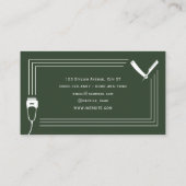 レトロヴィンテージスタイル理容師店 名刺 (裏面)