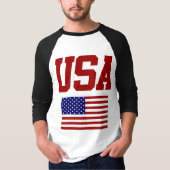 レトロヴィンテージスタイルUSAシャツ Tシャツ (正面)