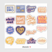 レトロヴィンテージステッカーパック#005 シール (シート)