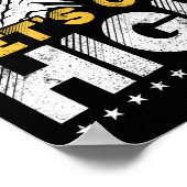 レトロヴィンテージスノースキーで高くしよう ポスター (角)