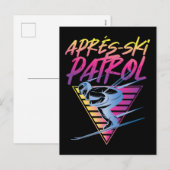 レトロヴィンテージスノー80sがスキーパトロールに シーズンポストカード (正面/裏面)