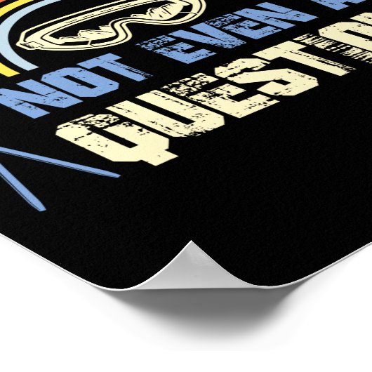 レトロヴィンテージスノー80sスキーにスキーするかスキーしない ポスター (角)