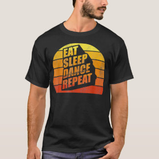 レトロヴィンテージスリープダンスリピーターF Tシャツ